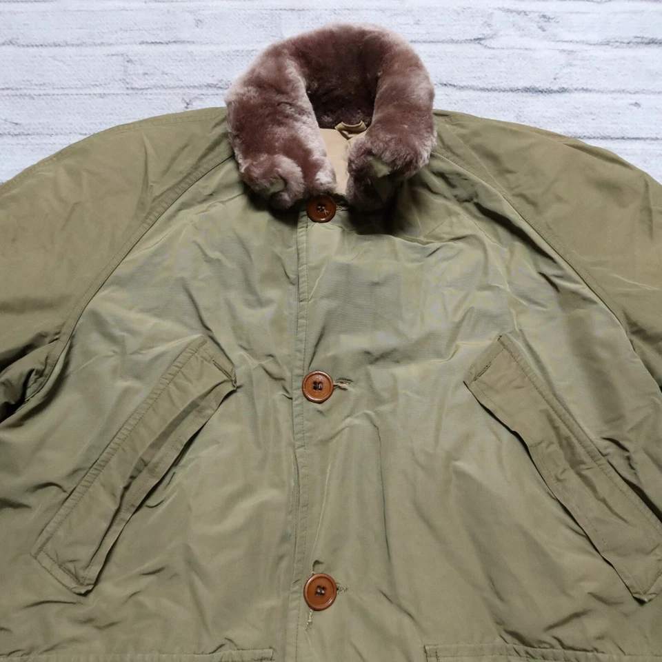 Abrigo Chaqueta A Prueba de Ventisca Eddie Bauer De Colección Años 60 Verde Invierno Sol Foto 2 de 4