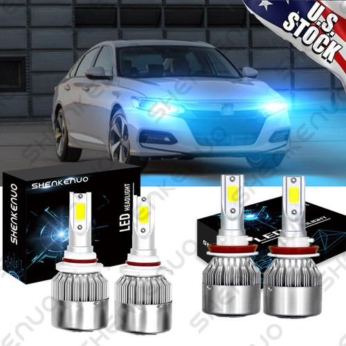 6000K LED Light Headlight Strip Bulbs For Honda Accord 4dr