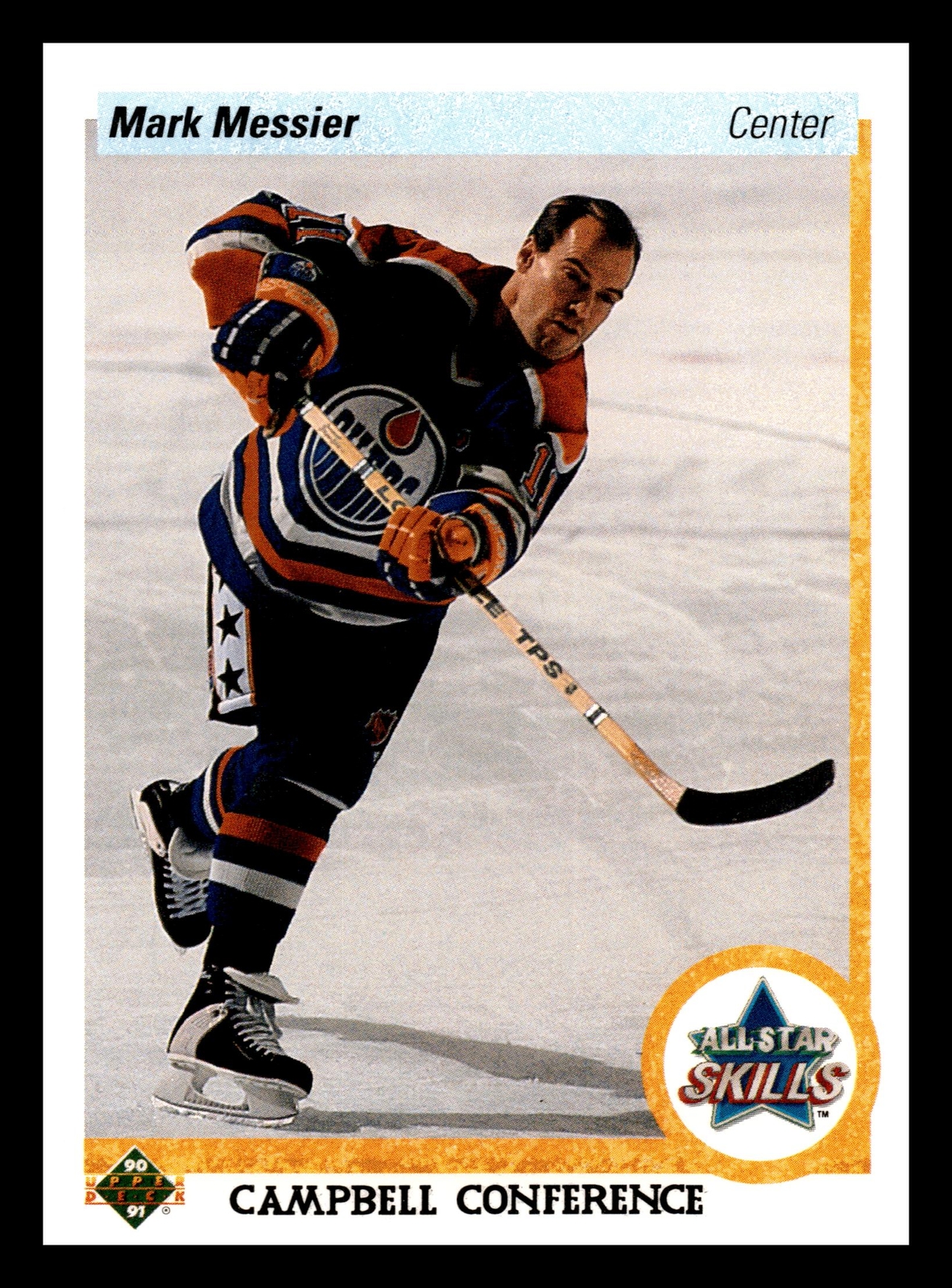 Mark Messier 1990-91 Upper Deck #494b HOF Edmonton Oilers Mint to GEM