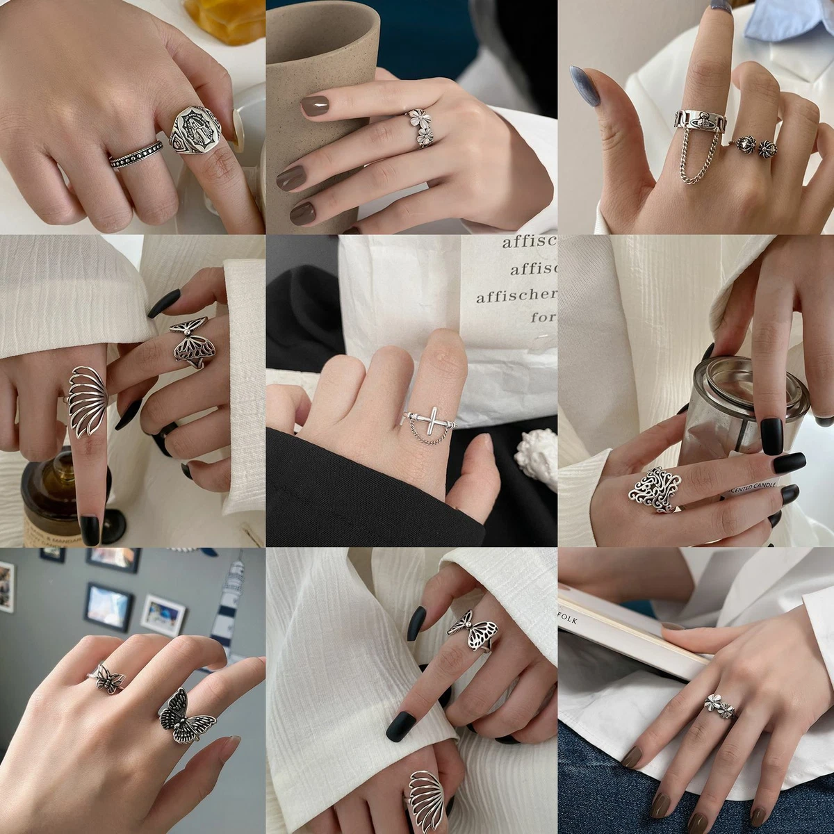 Mens 2024 bulky rings