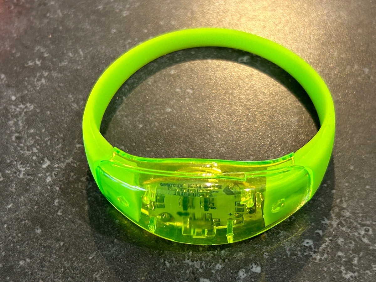 Get The Party Started! 2 Or 4 Pack LED Light-Up Bracelets – Motion & Sound Activated Glow Wristbands For Concerts, Raves, & Night Events