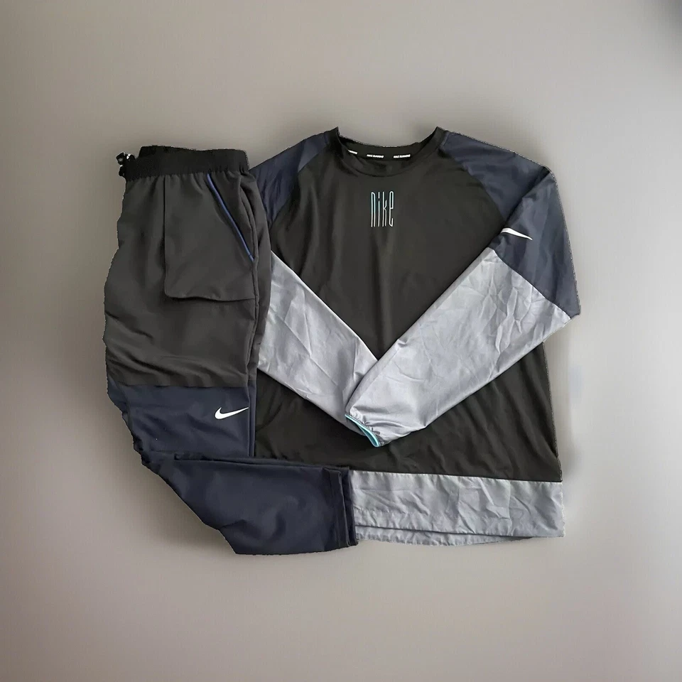 Camiseta para correr Nike Element manga larga XL e inferior XXL multicolor talla XL/XXL para hombre Foto 2 de 4