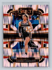 2024 Select WNBA DiJonai Carrington #18 Silver Flash Prizms Connecticut Sun