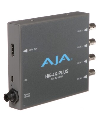 AJA Hi5-4K-Plus Pristine 3G-SDI to HDMI 2.0 Mini-Converter