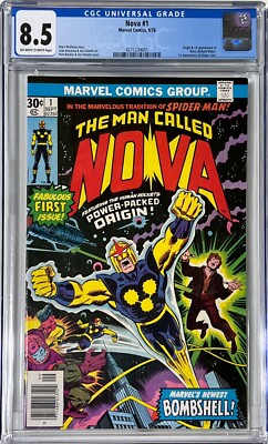 Nova #1 CGC 8.5 (Marvel, 1976) 1st Appearance and Origin of Nova