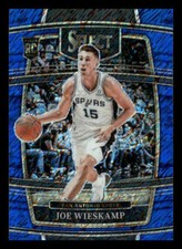 2021-22 Panini Select #18 Joe Wieskamp Rookie Blue Shimmer San Antonio Spurs