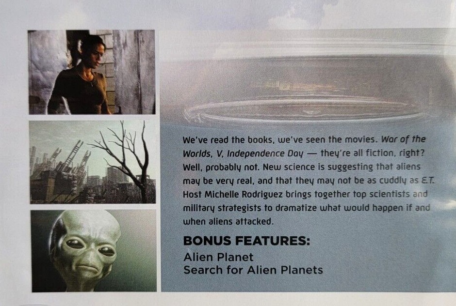 Alien Invasion: Are We Ready ~ DVD Discovery MICHELLE
