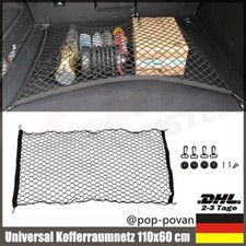 Auto Universal Kofferraumnetz Gep&auml;cknetz Organizer Trennnetz Anh&auml;ngernetz 110x60