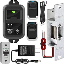 Access Control Electric Strike Door Lock Fail-Secure Kit System with Remote Cont