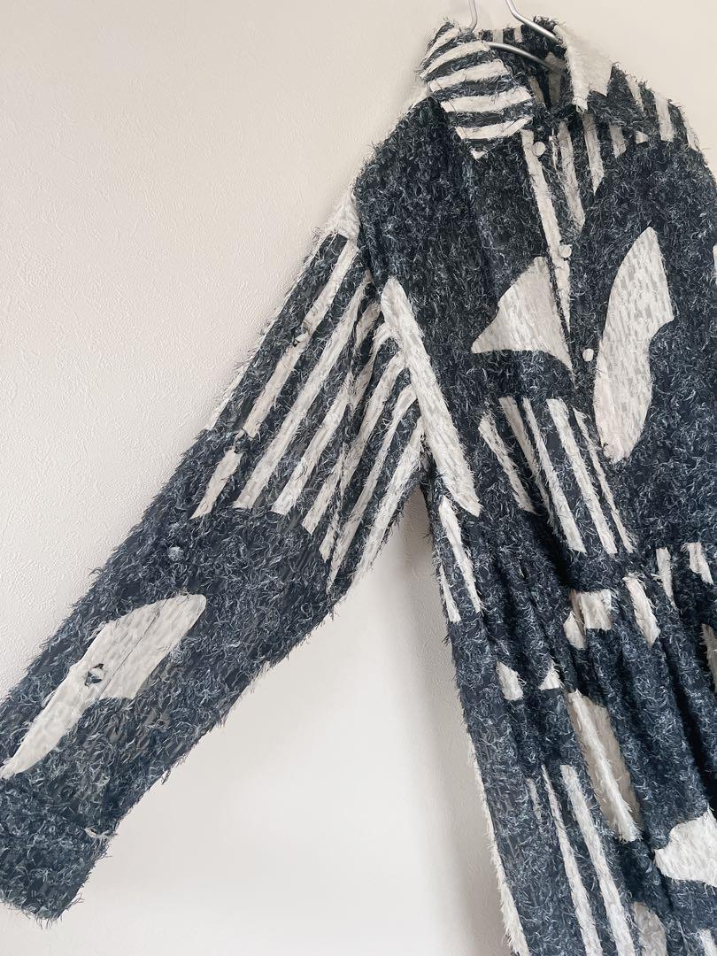 Henrik Vibskov 21SS Geometric Fringe Shirt Dress Size S