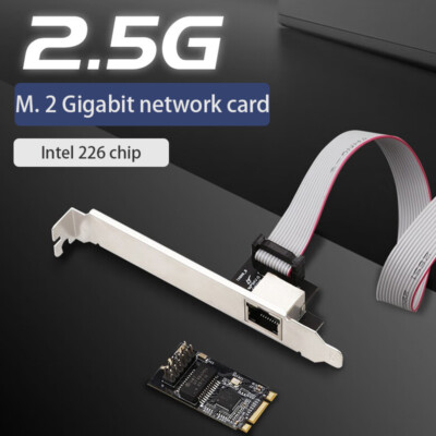 B+M Key M. 2 2.5G gigabit network card 2500Mbps Fast Ethernet RJ-45 LAN Adapter