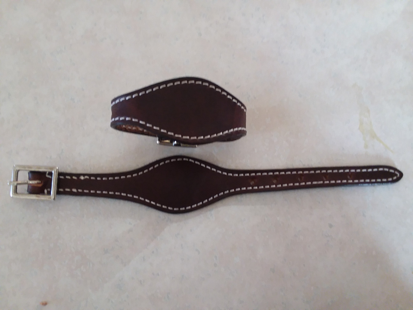 BLACK BROWN BURGUNDY LIGHT Leather Stirrup Hobbles Keepers Western