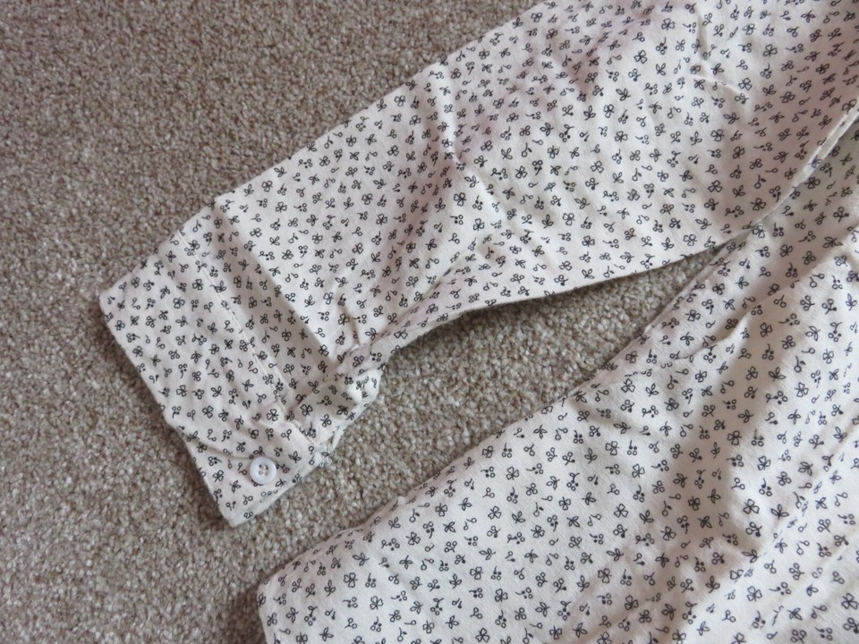 AllOver Printed Buttoned Shirt top blouse Madster Paris brand new size