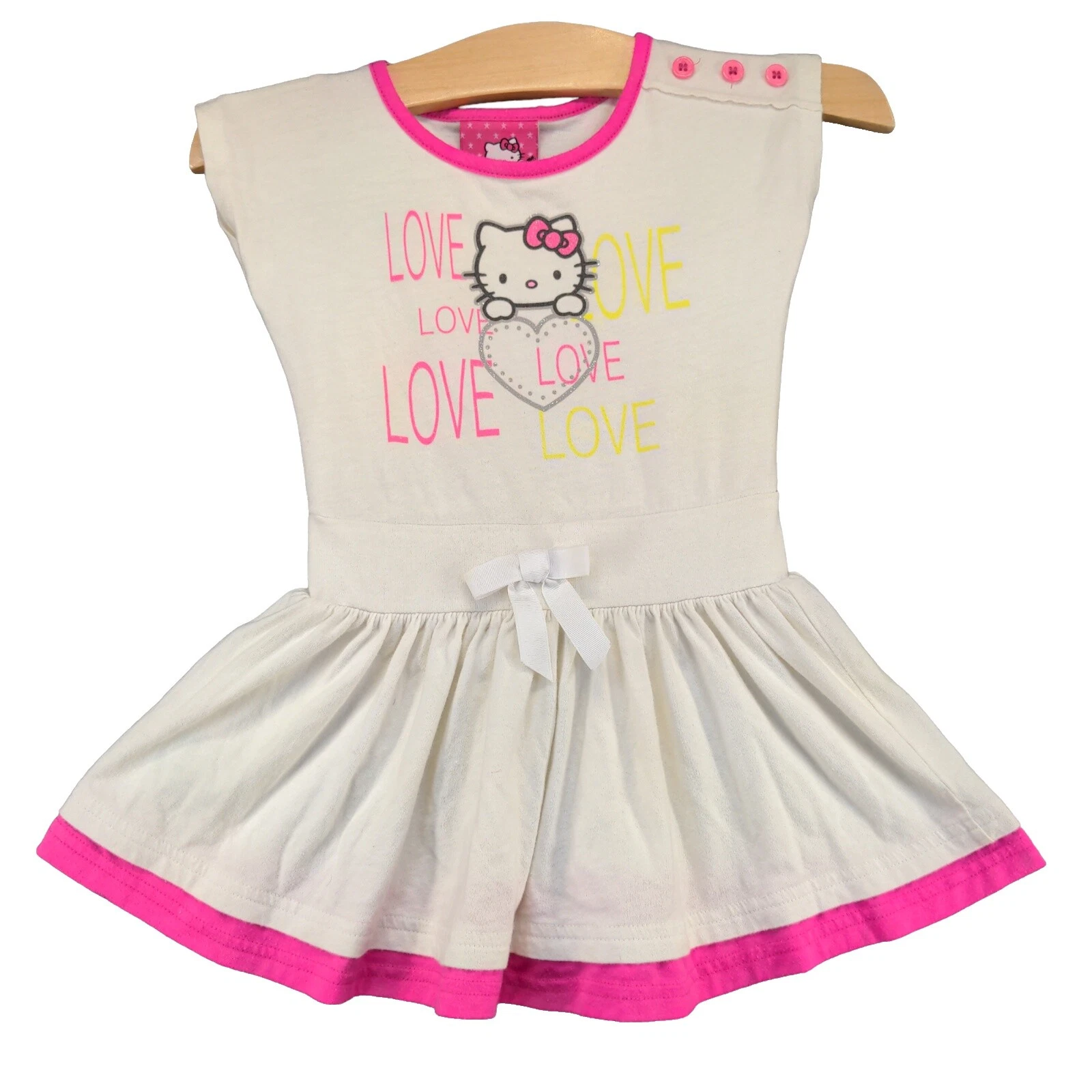 Платья для девочек Hello Kitty из 100% хлопка