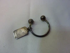 Vintage American Express Card 5 Year Members Horseshoe Keychain Silver Plated