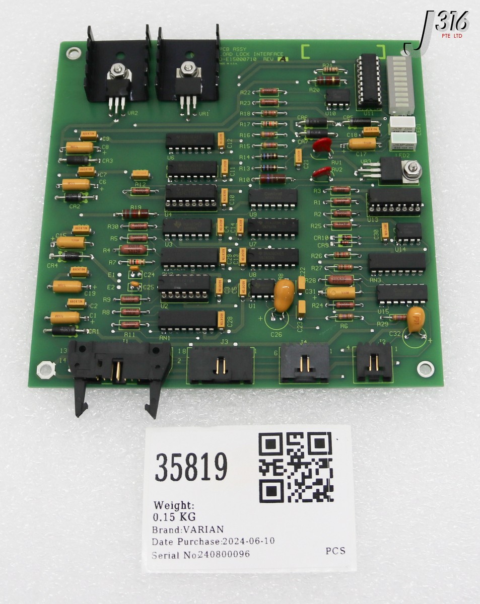35819 VARIAN PCB, ASSY LOAD LOCK INTERFACE D-E15000710 | eBay