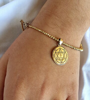 Health Amulet Seal of King Solomon Pentacle Pendant of King Solomon 9K gold