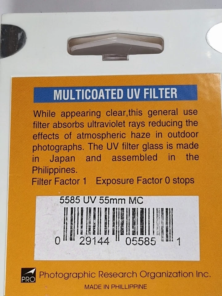 Pro MC 55mm Multi Coated UV Glass Lens Filter Japan 55 mm Glass Safety E-55 E55 - Image 4 of 4