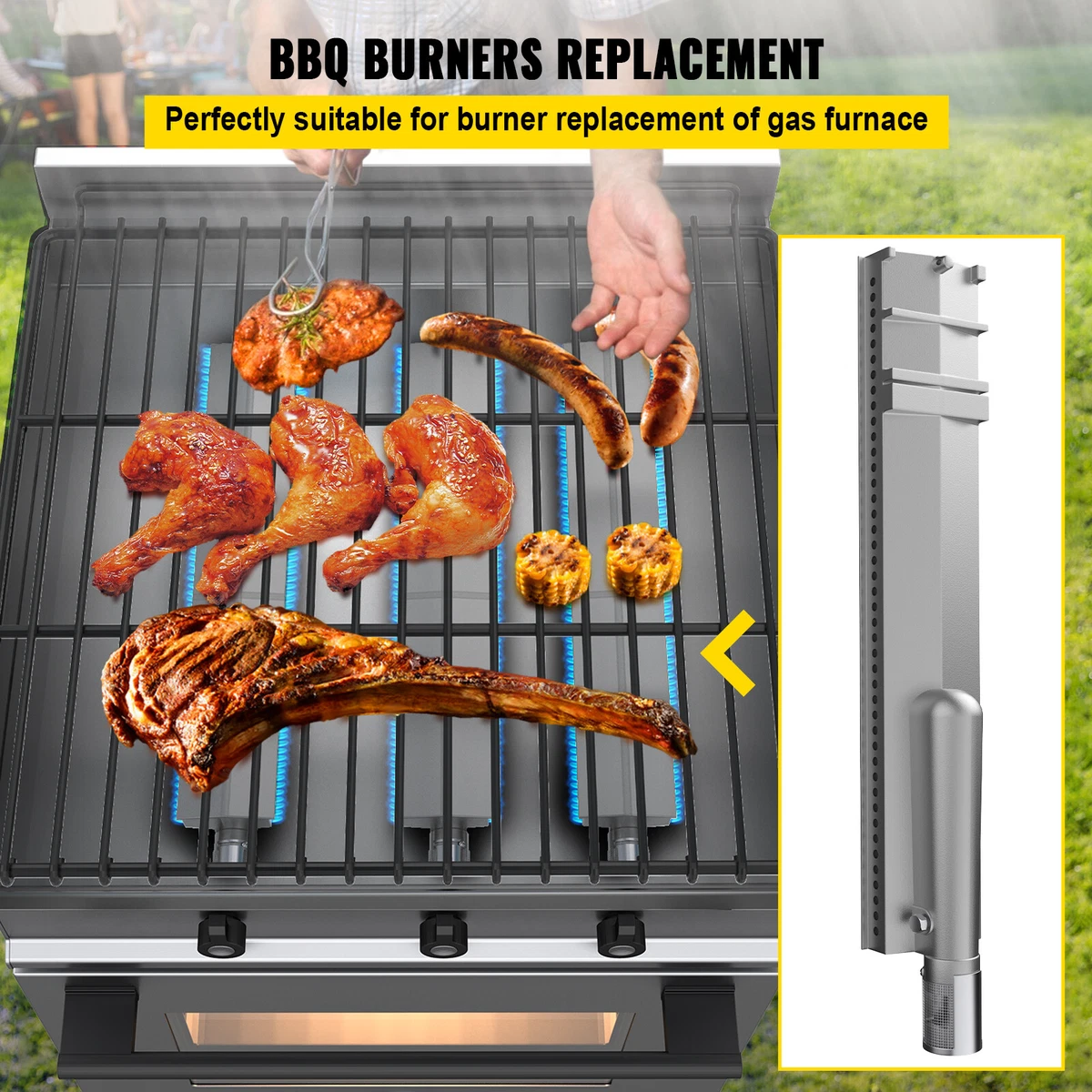 Gas grill on sale burner replacement