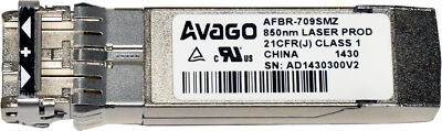 AVAGO AFBR-709SMZ 10GBASE SFP+ SR 850 nm 300m MMF LC Duplex Transceiver Module