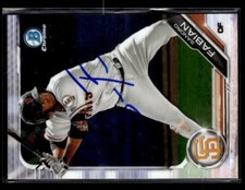 Sandro Fabian signed auto 2019 Bowman #BCP-38 card
