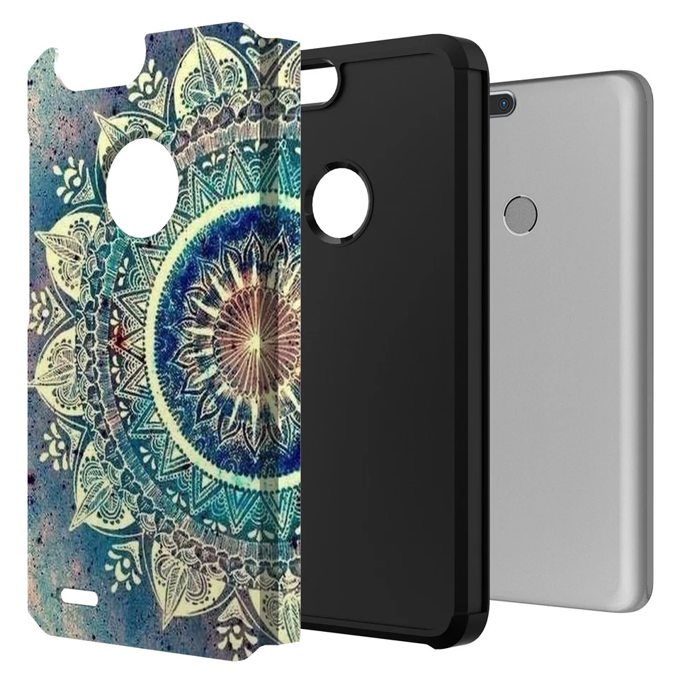 For ZTE Blade Z Max / ZTE Sequoia / ZTE Zmax Pro 2 Hybrid Graphic Case - Image 3 of 4