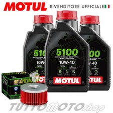 Tagliando SUZUKI XF 650 Freewind 1997-2003 - Motul 5100 10W40 + Filtro olio