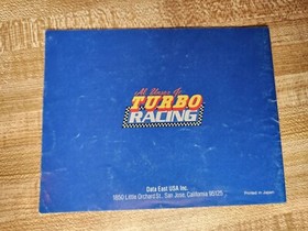Al Unser Jr Turbo Racing Nintendo NES Manual Instruction Booklet Data East