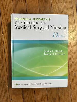 Brunner & Suddarth's Textbook of Medical-Surgical Nursing - VERY GOOD