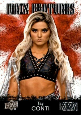 Tay Conti 2021 Upper Deck AEW Main Features Card #MF-18 | eBay