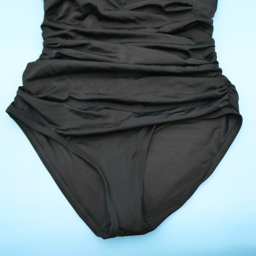 Victorias Secret Medium Black Ruffle Halter Padded One Piece Swimsuit Women New - Picture 2 of 7
