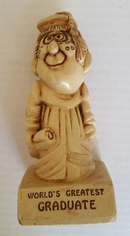 PAULA FIGURINE 1971 GREAT GRADUATE W-188 Silly Sculpture Vintage Russ Berry