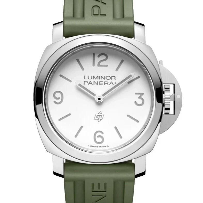 Acero Inoxidable Banda de Goma Panerai Luminor Relojes de pulsera