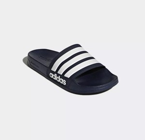 navy adilette slides