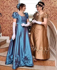 Vintage Victoria Wedding Dresses Satin Elegant A Line Scoop Neck Bridal Gowns