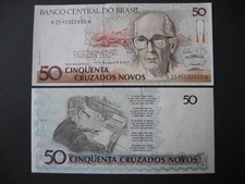 BRAZIL  50 Cruzados Novos 1989  (P219a)  UNC