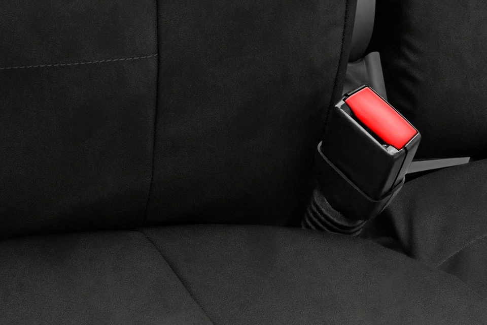 For GMC Sierra 2500 HD 10-14 Coverking Suede 1st Row Black Custom Seat Covers Foto 4 de 4