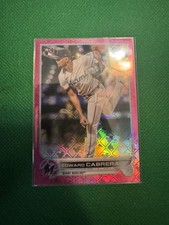 2022 Topps Chrome Logofractor Edward Cabrera RC Pink Refractor #88  /199 Cubs