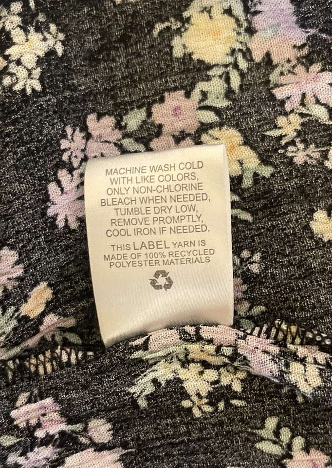 Falda Midi Hippie Rosa Floral Hada Negra Alta-Baja Talla Grande, Boho Caprichoso Foto 4 de 4