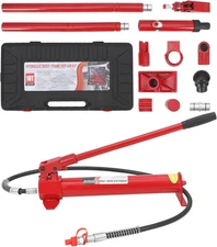 12 T Hydraulic Kit - Portable Hydraulic Jack, Oil Hose, Ideal for Construction, 