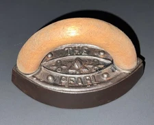 Antique The Pearl Sad Iron Salesman Sample 4”x2”x2.5”