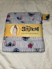 Disney Stitch 2-Piece Pajama Set - Short Sleeve  Joggers - New with Tags