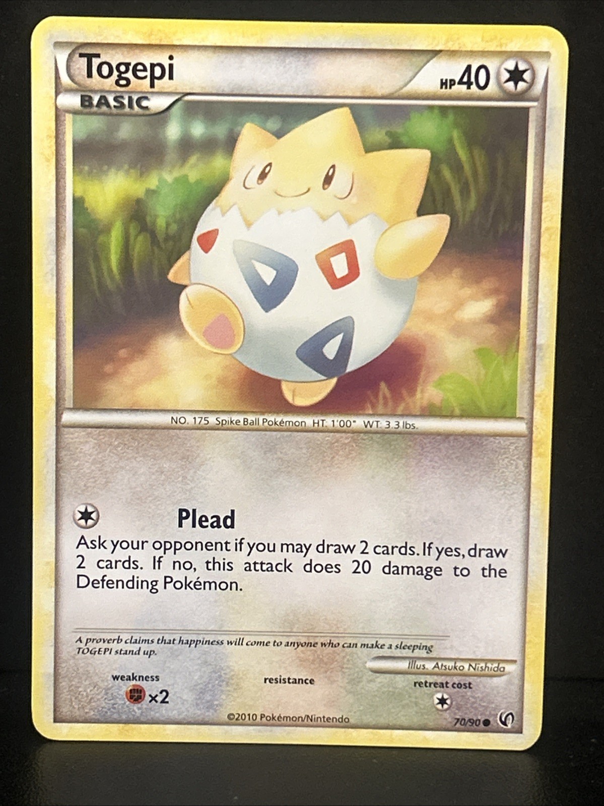 Pokemon 70/90 TOGEPI Undaunted LP