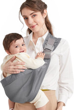 Fascia Porta Bebe, Marsupio Neonato , Fascia Neonato Multifunzionale on the Go,M