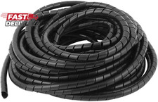 Spiral Cable Wrap - 20 Ft 1/2" Spiral Wire Wrap Cord Covers Bundle Sleeve Hose f