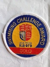 Vintage Cloth Swimming Badge, 1980s / 1990s