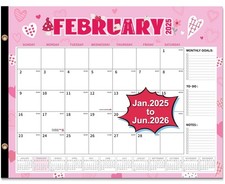 Large Desk Calendar 2025-2026, 18 Months Desk Calendar Runs from January 2025...