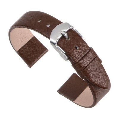 Echt Leder Band 20mm Breite glatt Herrenarmbanduhr braun