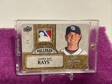 2009 UD BALLPARK COLLECTION SCOTT KAZMIR LAUNDRY TAG GAME USED MLB LOGOMAN #d/5