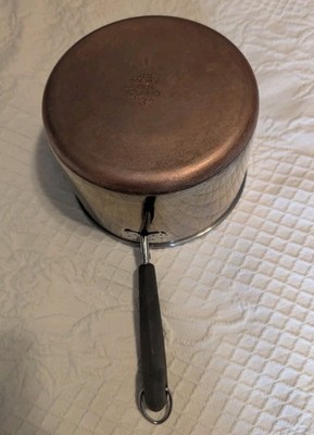 Vintage 1993 Revere Ware 1801 Copper Clad Bottom 3 Quart Sauce Pan - No Lid